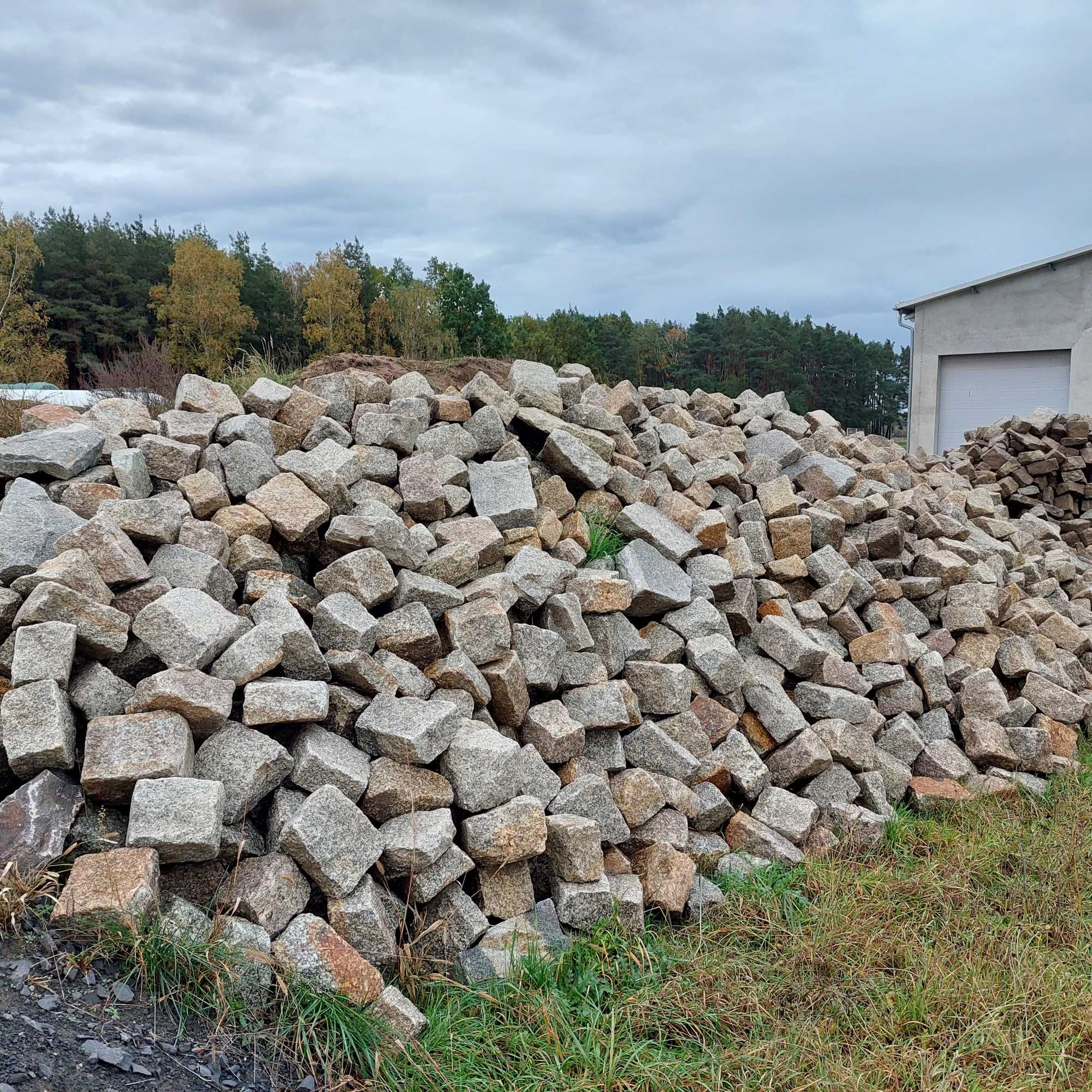 Kostka granitowa, kamień granitowy, materiał budowlane, kostka brukowa