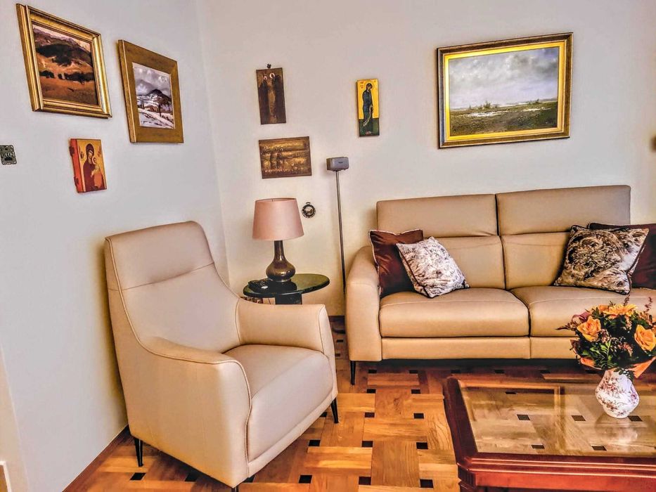 Kanapa Kler Capriccio, skóra i "elektryka"+2 Fotele Kler Alto, skóra