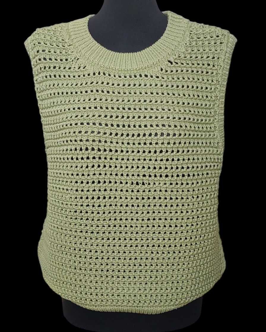 Zielona kamizelka dzianinowa YAYA Women, R. XL