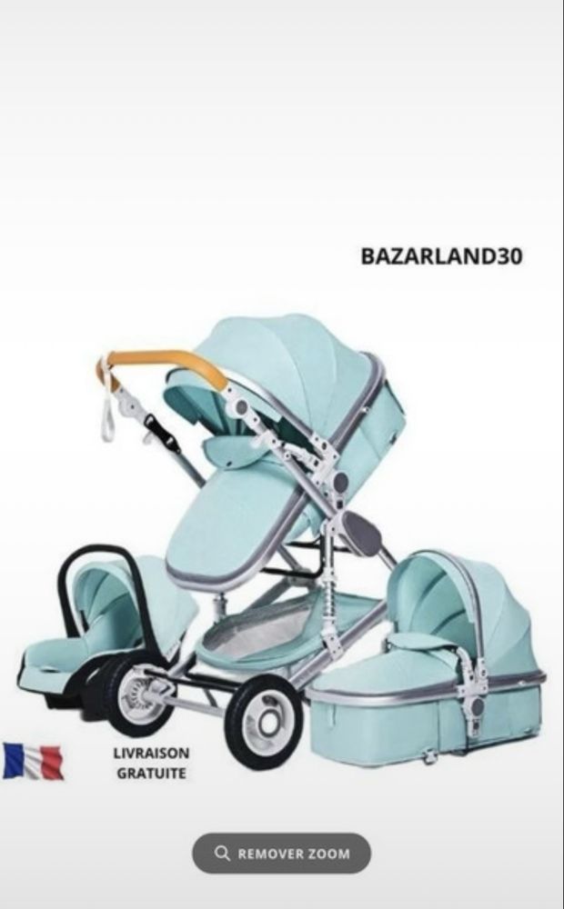 Carrinho de bebe trio