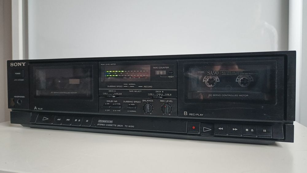 Sony TC-W310 podwójny magnetofon kasetowy. Po serwisie.