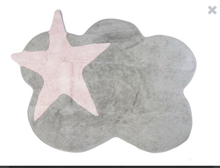 Dywan szaro różowy dla dziecka