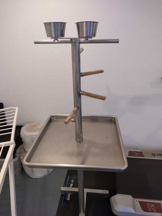 Poleiro Papagaio em Inox