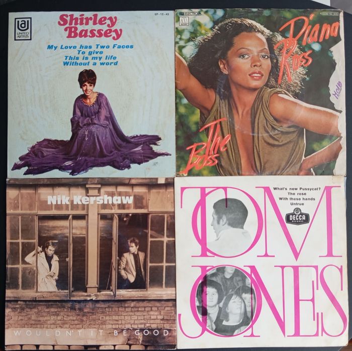 Discos em vinil 7", desde 1€ cada