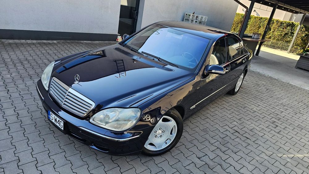 Mercedes-Benz Klasa S Wyjątkowy egzemplarz,niski przebieg,Tanzanite Blue, duży serwis!