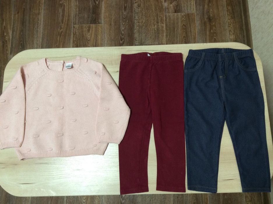 Кофта, лосины Waikiki, Next, p.86-92-98, на 1,5-2-3 года