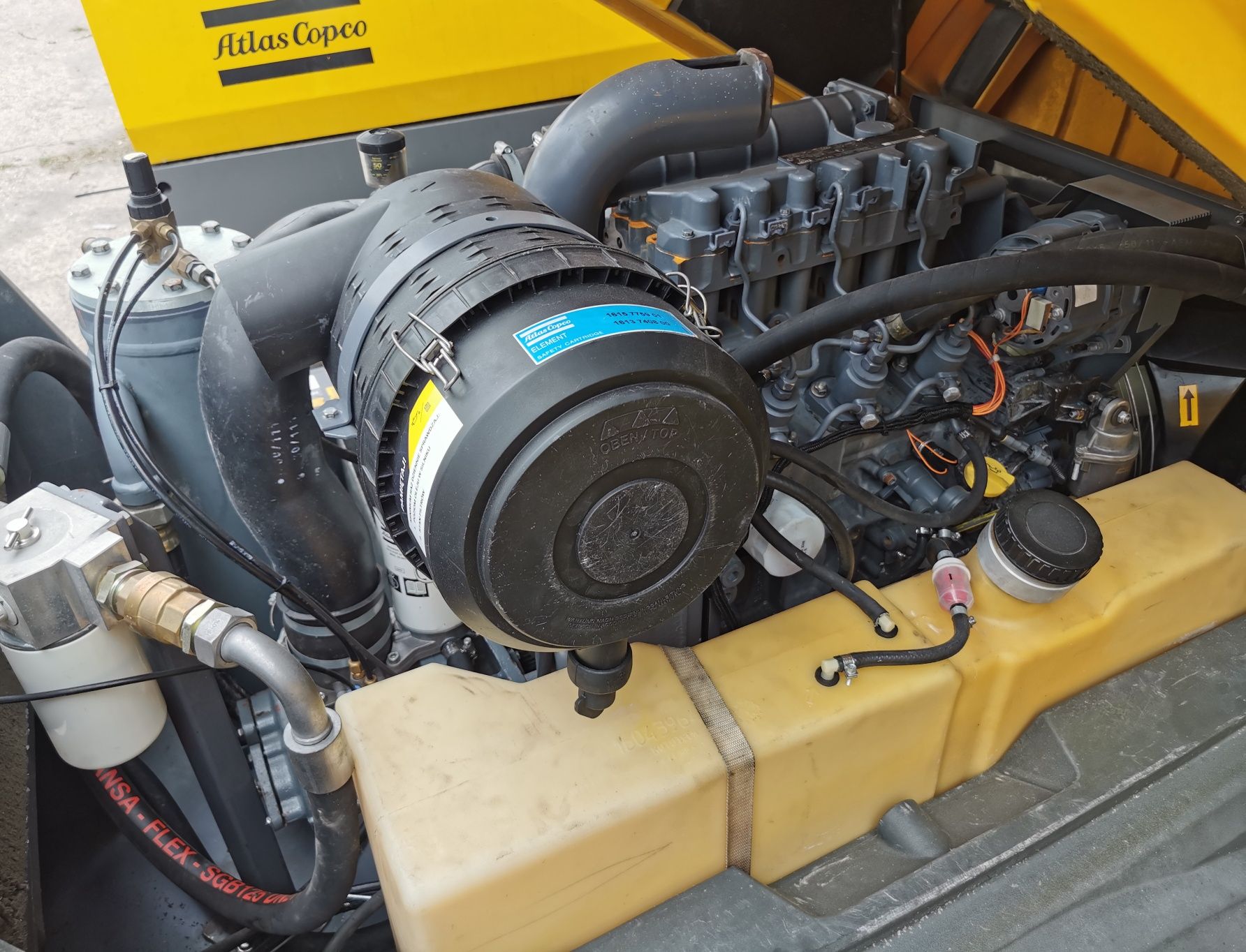 Sprężarka kompresor Spalinowy Atlas Copco XAS67 Zarejestrowany 2012 r
