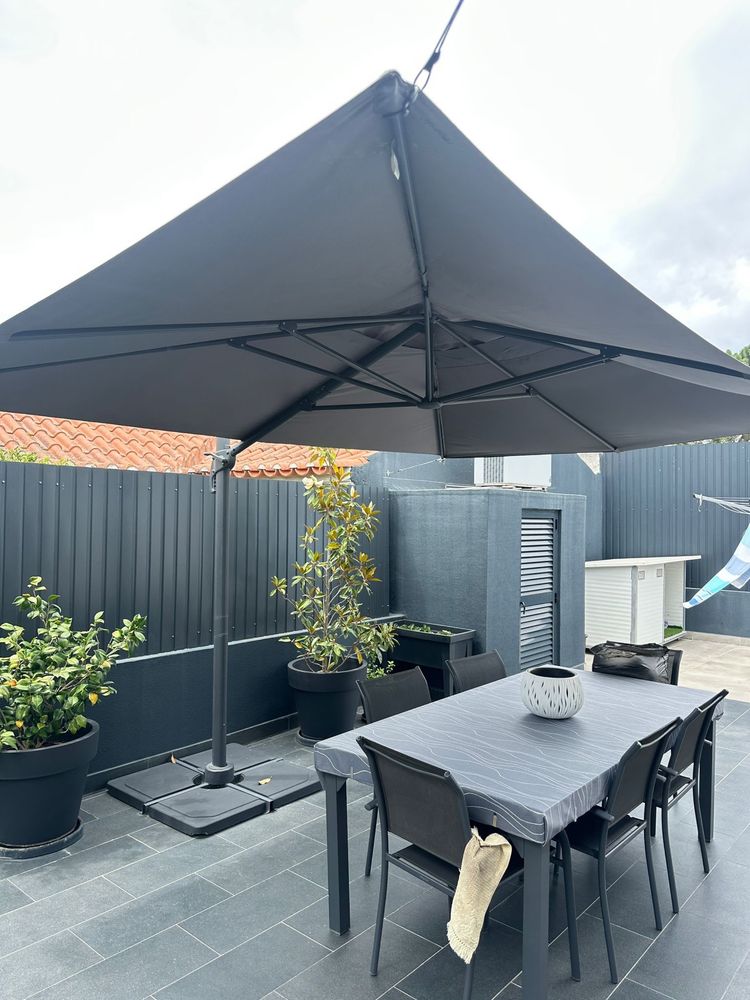 Guarda Sol Aluminio Antracite 4x3m - NOVO