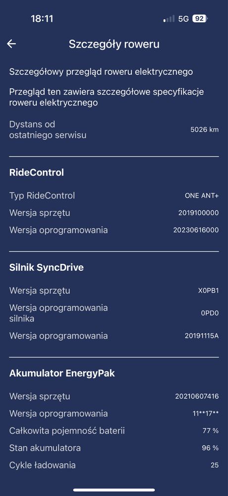 Rower elektryczny GAINT TRANCE X E+2 rozmiar ramy L, bateria  625Wh.