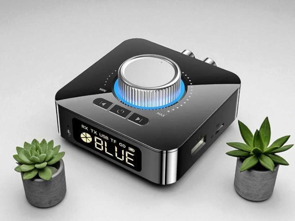 Bluetooth 5.0 адаптер 2в1 з LED Дисплеєм, приймач та передавач RX/TX