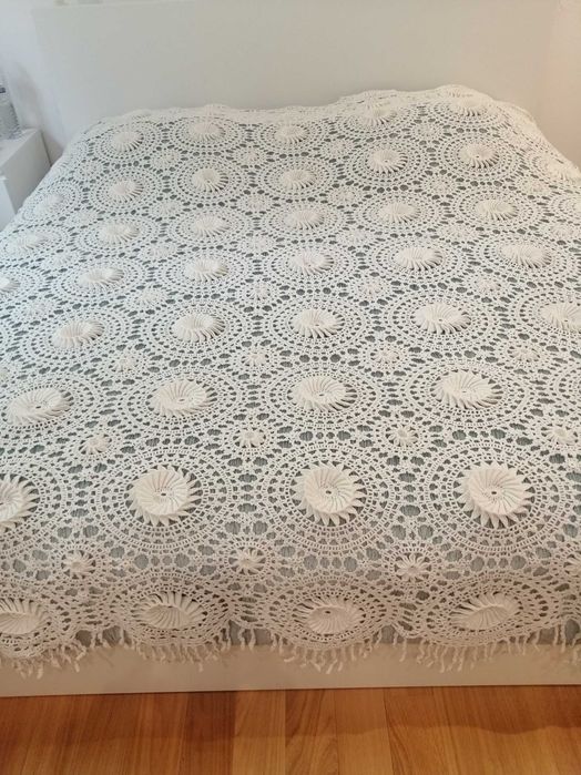 Colcha antiga em crochet