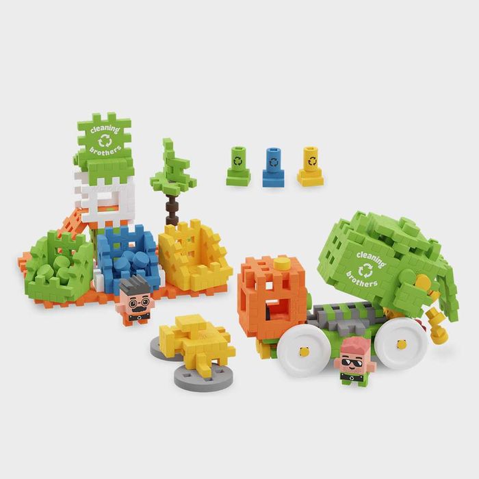 MARIOINEX KLOCKI mini wafle CITY ŚMIECIARKA 148 elementów 903131