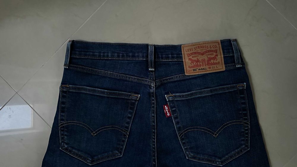 Levis 502 HI-BALL 31/30 Spodnie Piękne Slim