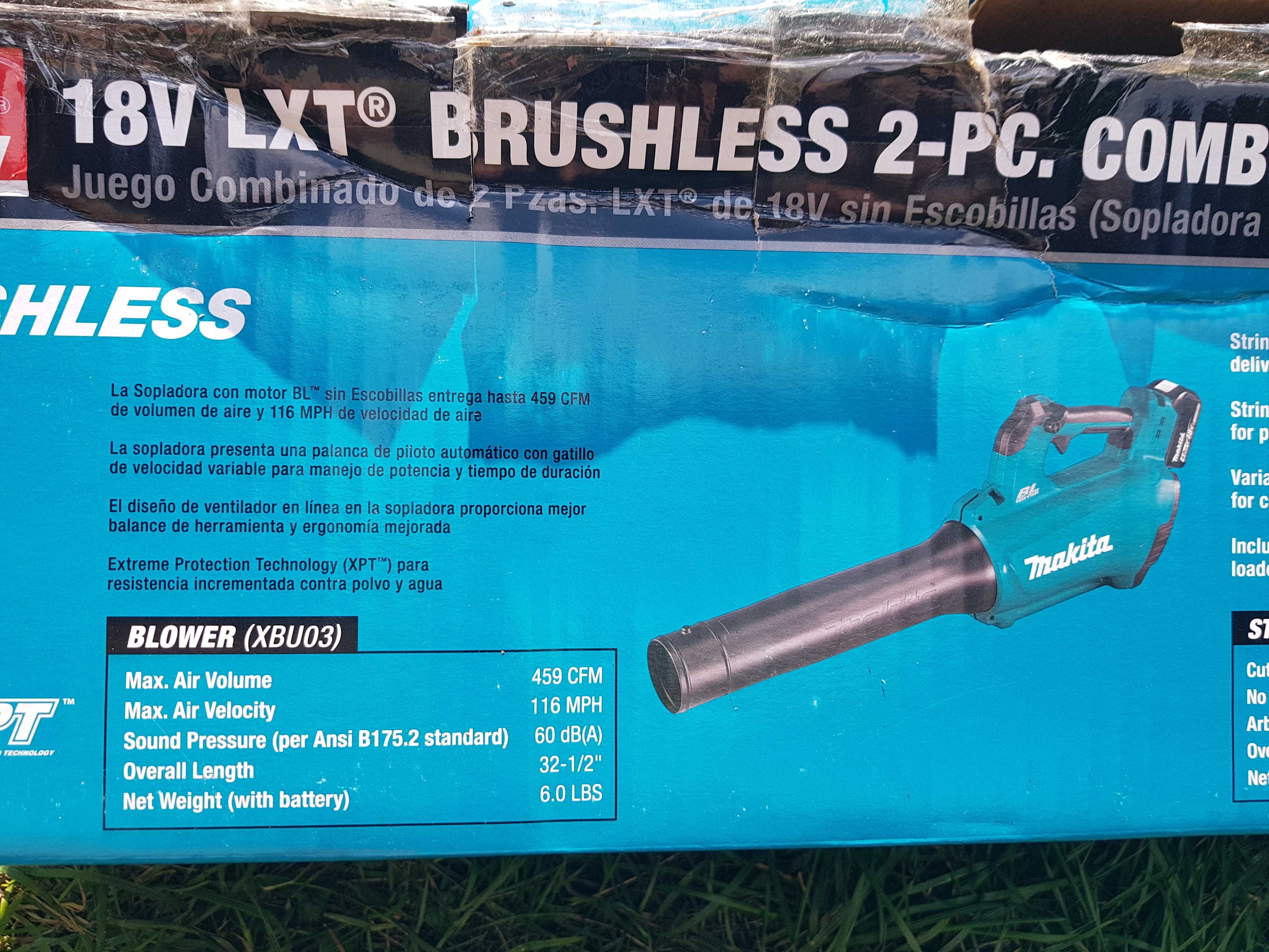 Дуйка Makita XBU03 18V LXT безщіткова повітродуйка, воздуходувка