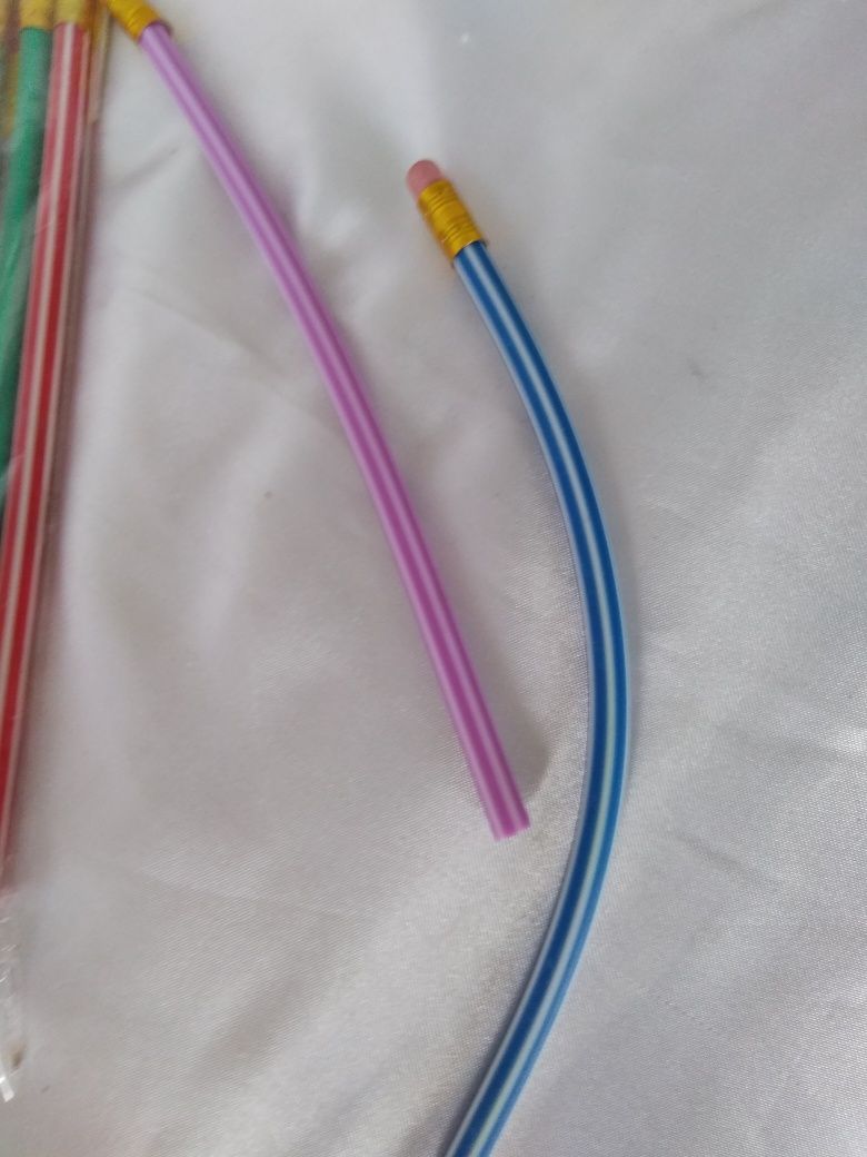 Олівець пластиковий простий гнучкий 20 см, , 6 штук в наборі