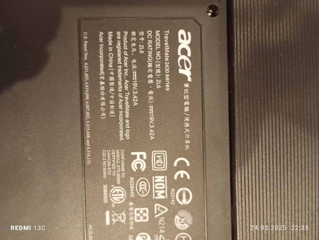 Laptop Acer acer