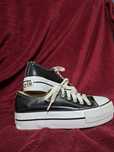 All star pretas com plataforma