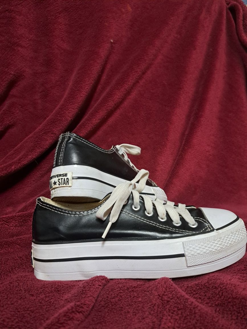 All star pretas com plataforma