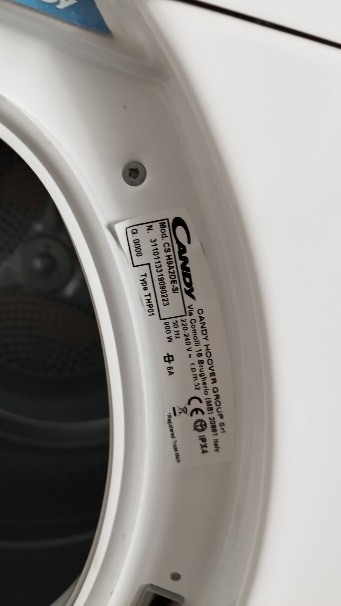 Suszarka Candy Smart 9 kg - jeden element do wymiany