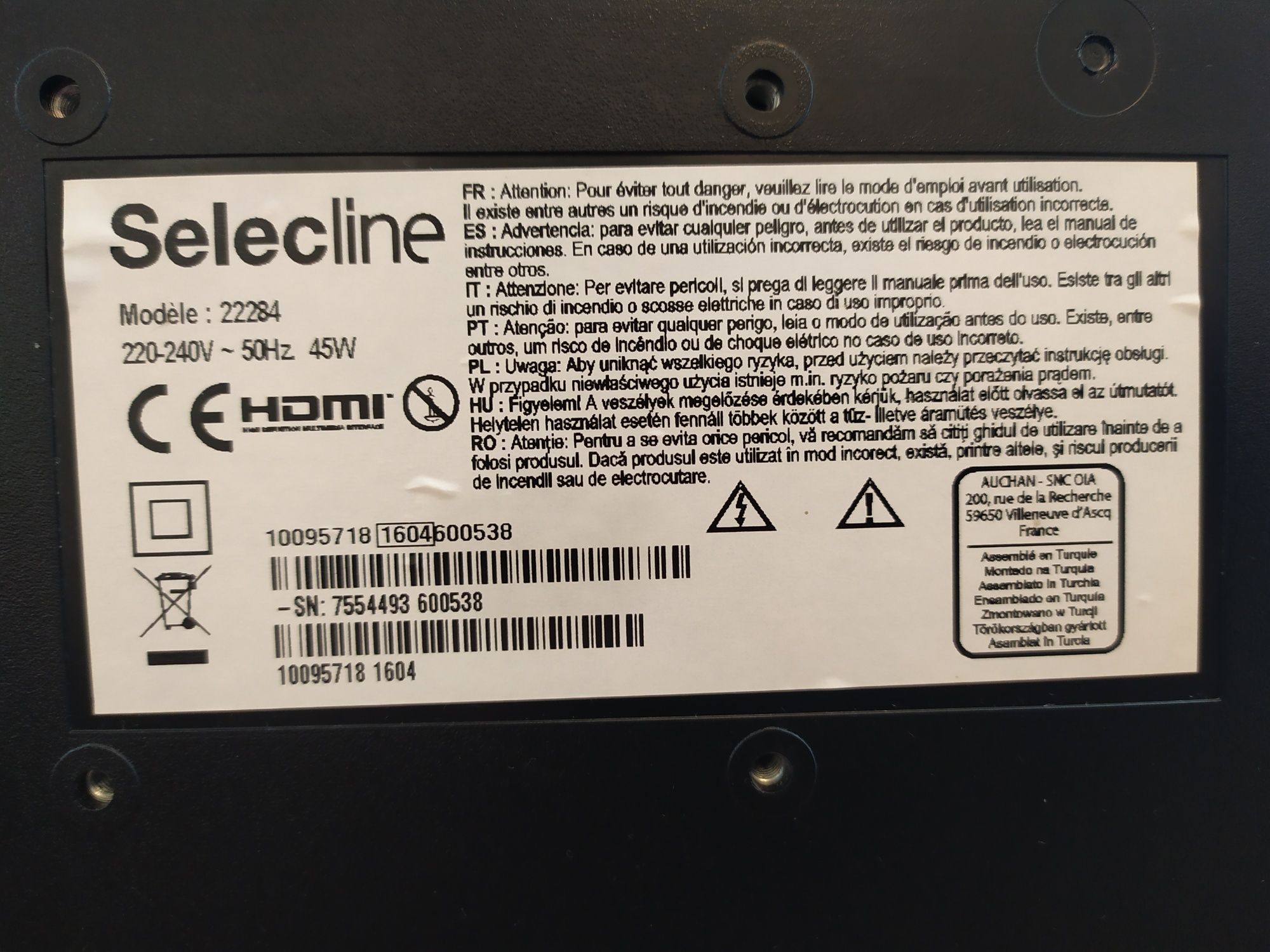 Selecline 22284 para reparação ou peças