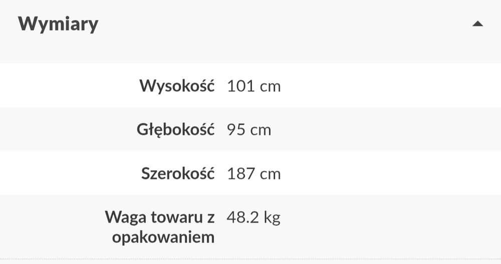 Sofa 3-osobowa uszak ciemnoniebieska Kelso