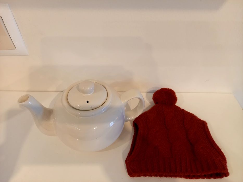 NOWY Ceramiczny dzbanek do herbaty Home&You ubranku z jerseyu