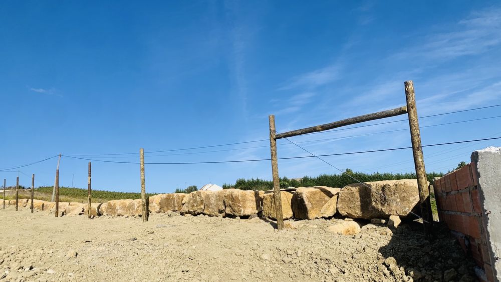 Vedações, Rede, Postes, Madeira, Cimento