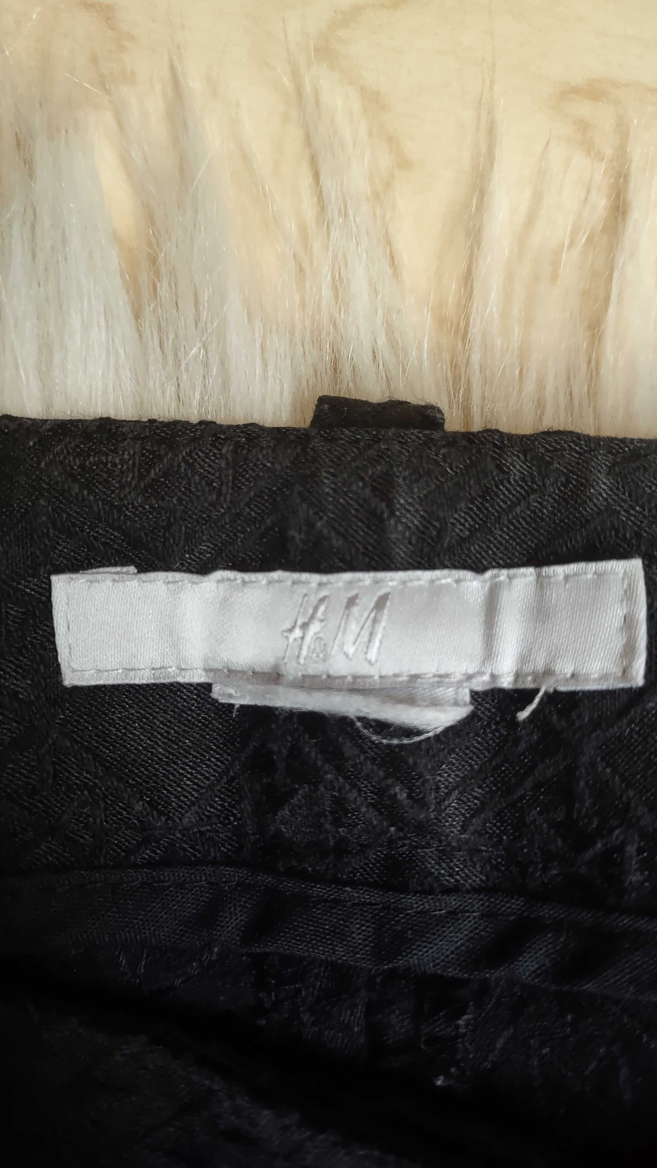 Klasyczne czarne spodnie z bawełny roz. M/L H&M