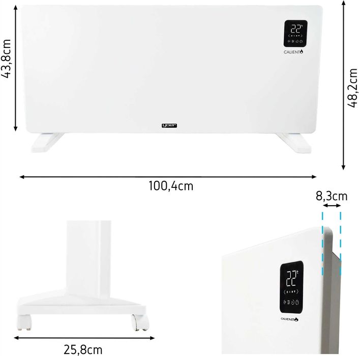 Grzejnik Panelowy (konwektorowy) Yoer Caliento CH04W hybrydowy 2500 W