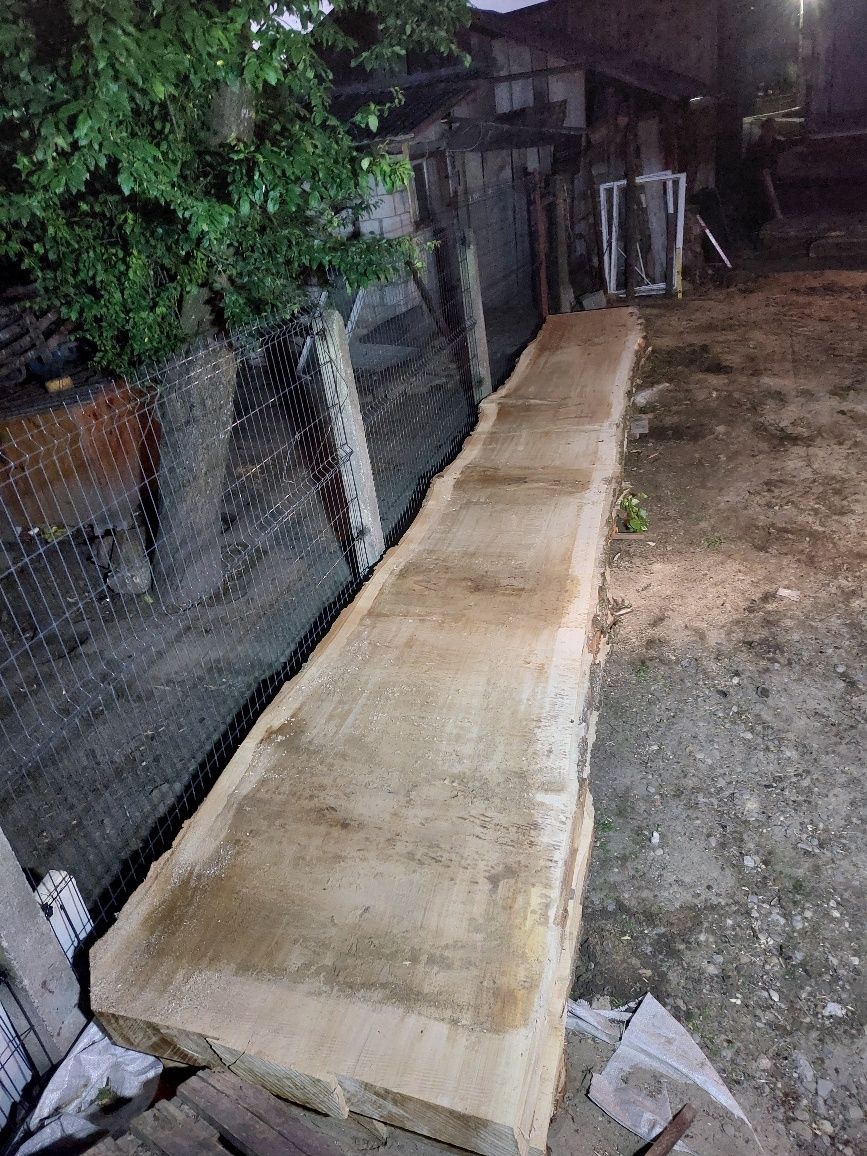 Topola plaster stół konferencyjny tarcica deski brusy monolit.