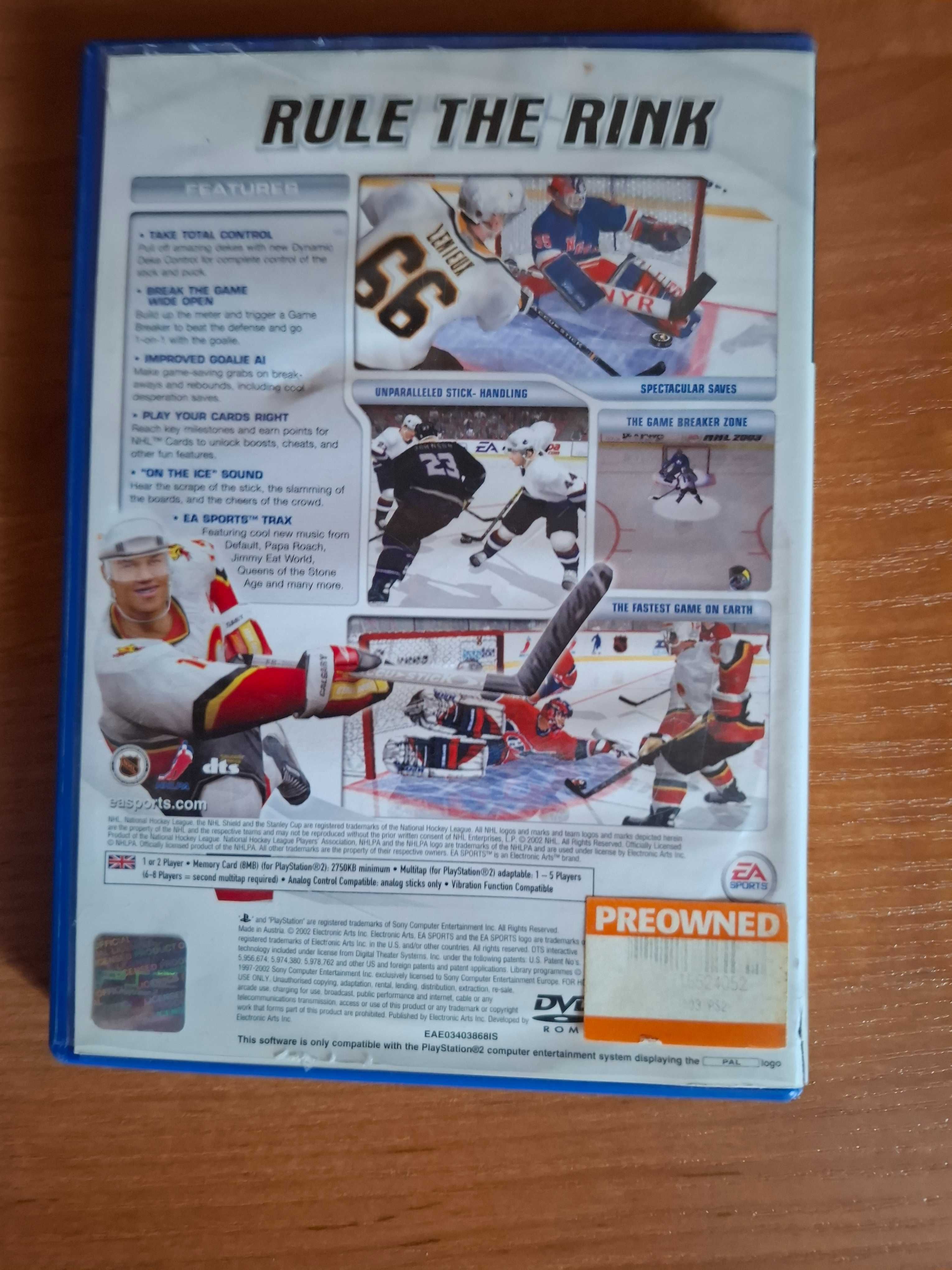 Nhl 2003 gra na ps2