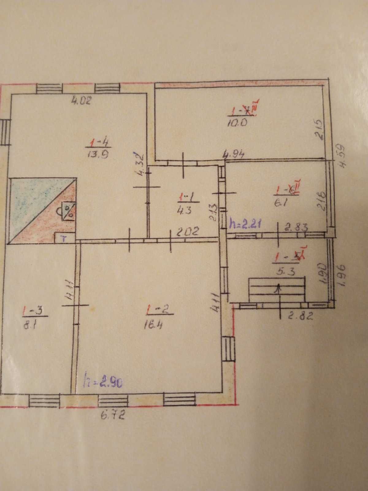 Продам житловий будинок в селі  Талалаївка 11км від Ніжина .