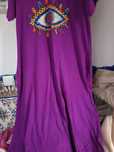 Vestido lilás olho turco
