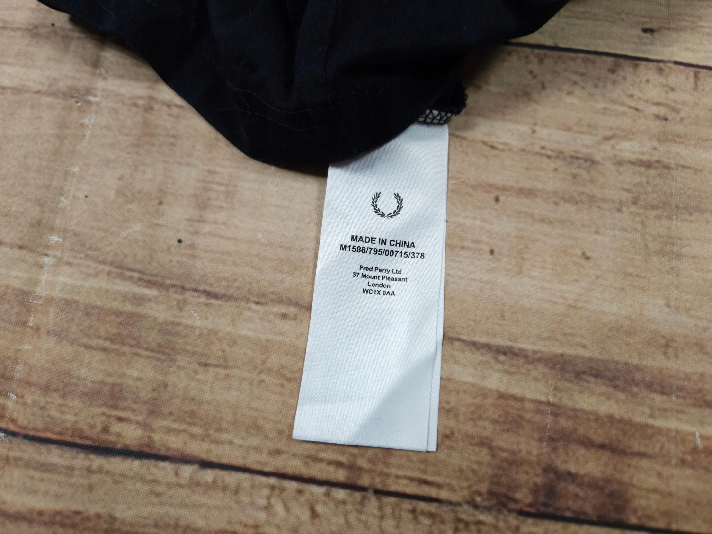 FRED PERRY Koszulka Męska T-Shirt Logowana r. M