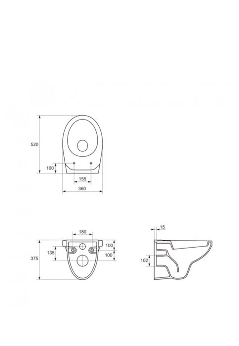 Унітаз підвісний Cersanit Mito Delfi K11-0021