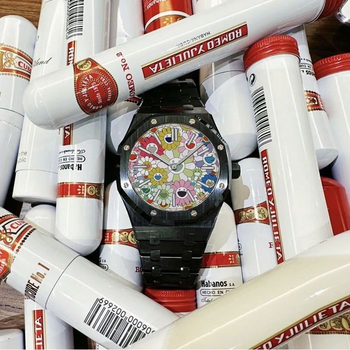 ‼️АКЦІЯ Чоловічий годинник кварцовий Luminous y2k арт-дизайн «Квіти»