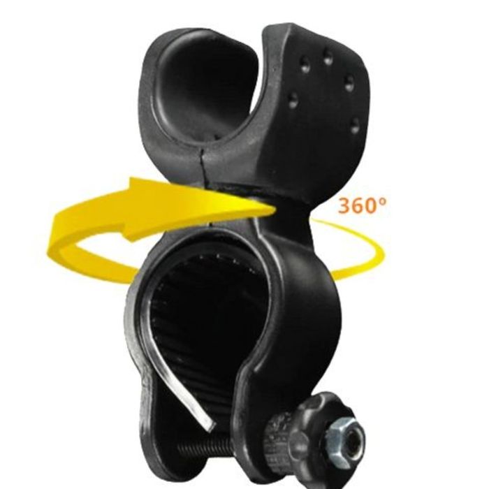 Поворотне кріплення КК-03 для ліхтарика на кермо велосипеда