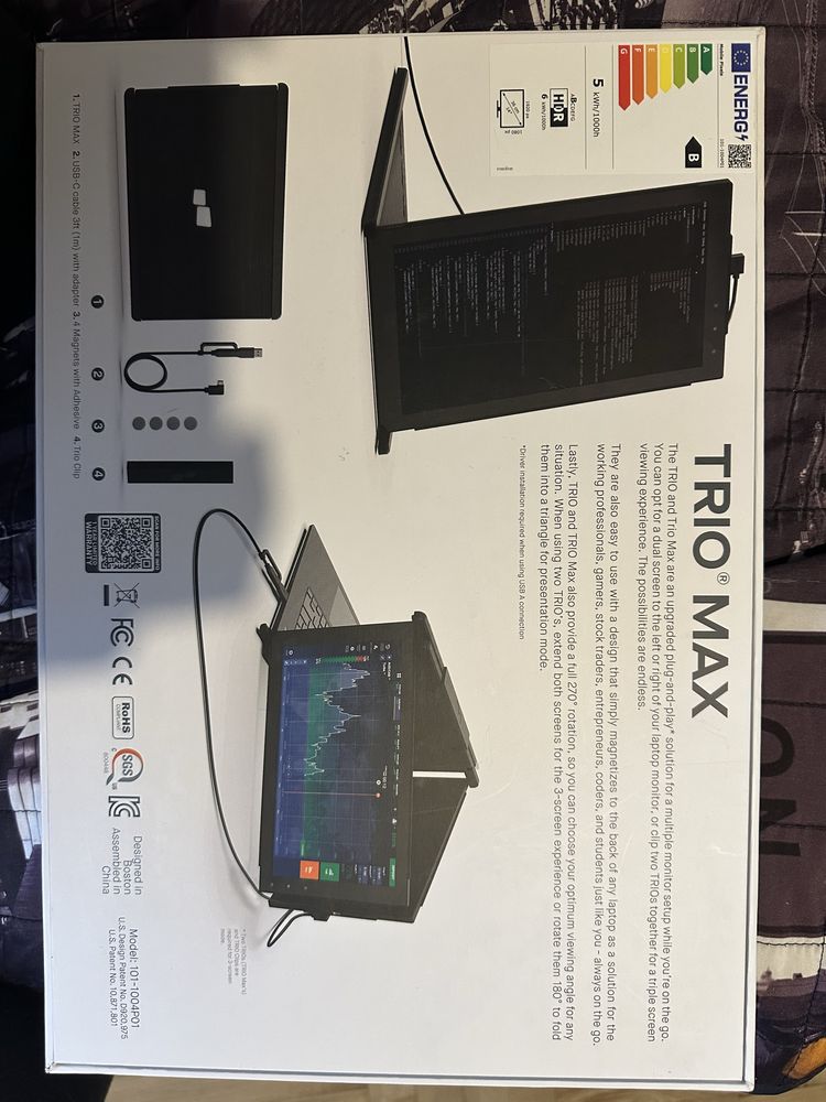 Monitor Mobile Pixels przenośny - Trio Max