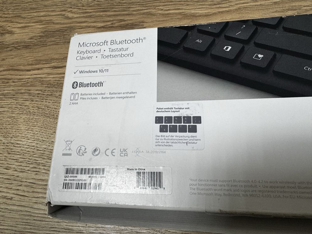 Безпровідна клавіатура Microsoft Bluetooth