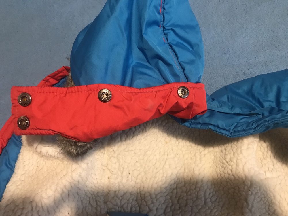 Зимова куртка на штучній вовні, розмір 110