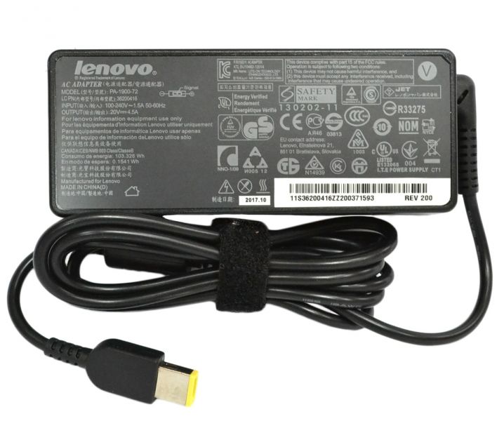 Оригинал 20v 2.25a 3.25a 4.5a 6.75a Lenovo square usb 45w 65w 90w 135w