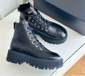 Botki Chanel Black Leather