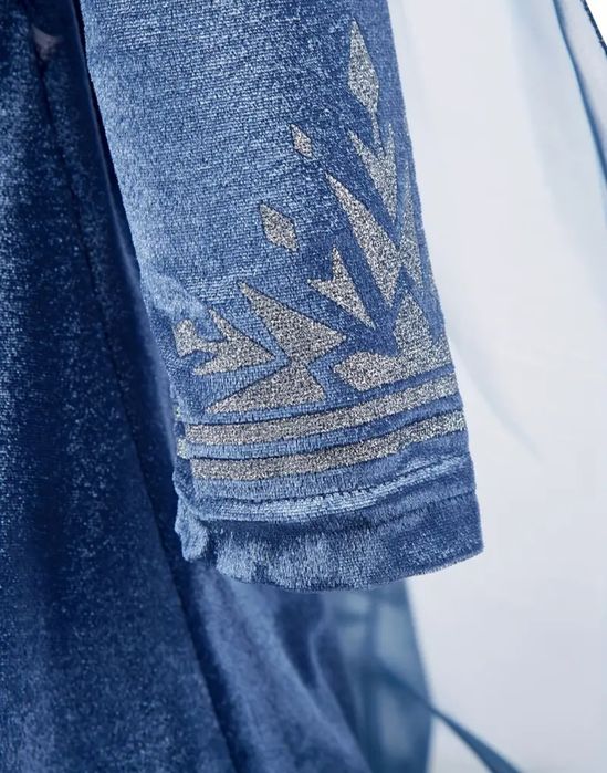 Kostium przebranie strój dziewczynka ELSA Elza Kraina Lodu 100 3-4 lat