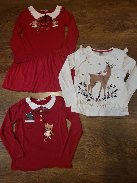 Sukienka bluzka świąteczna 122-128