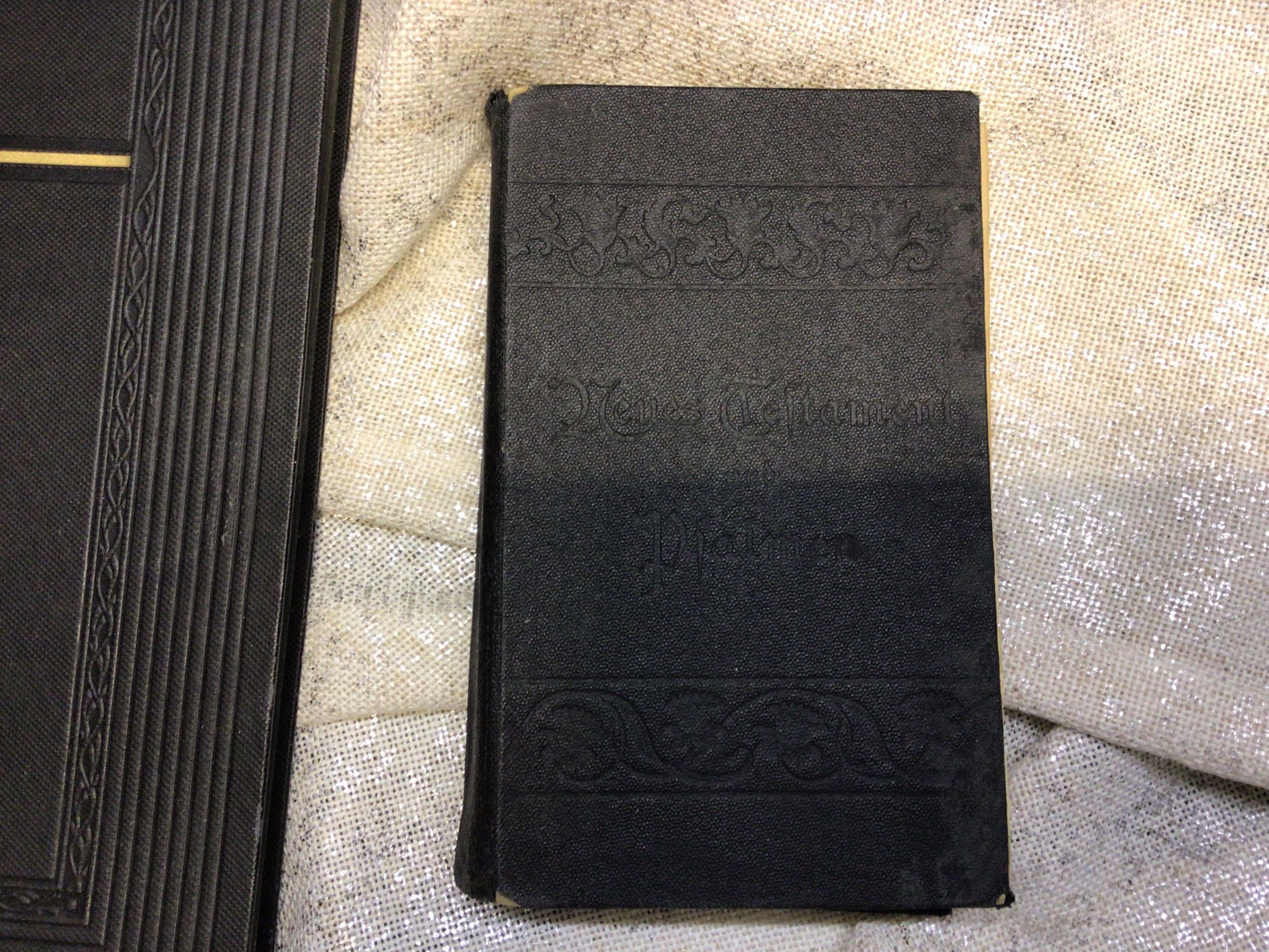 Nowy testament niemieckie wydanie z 1903 i 1924