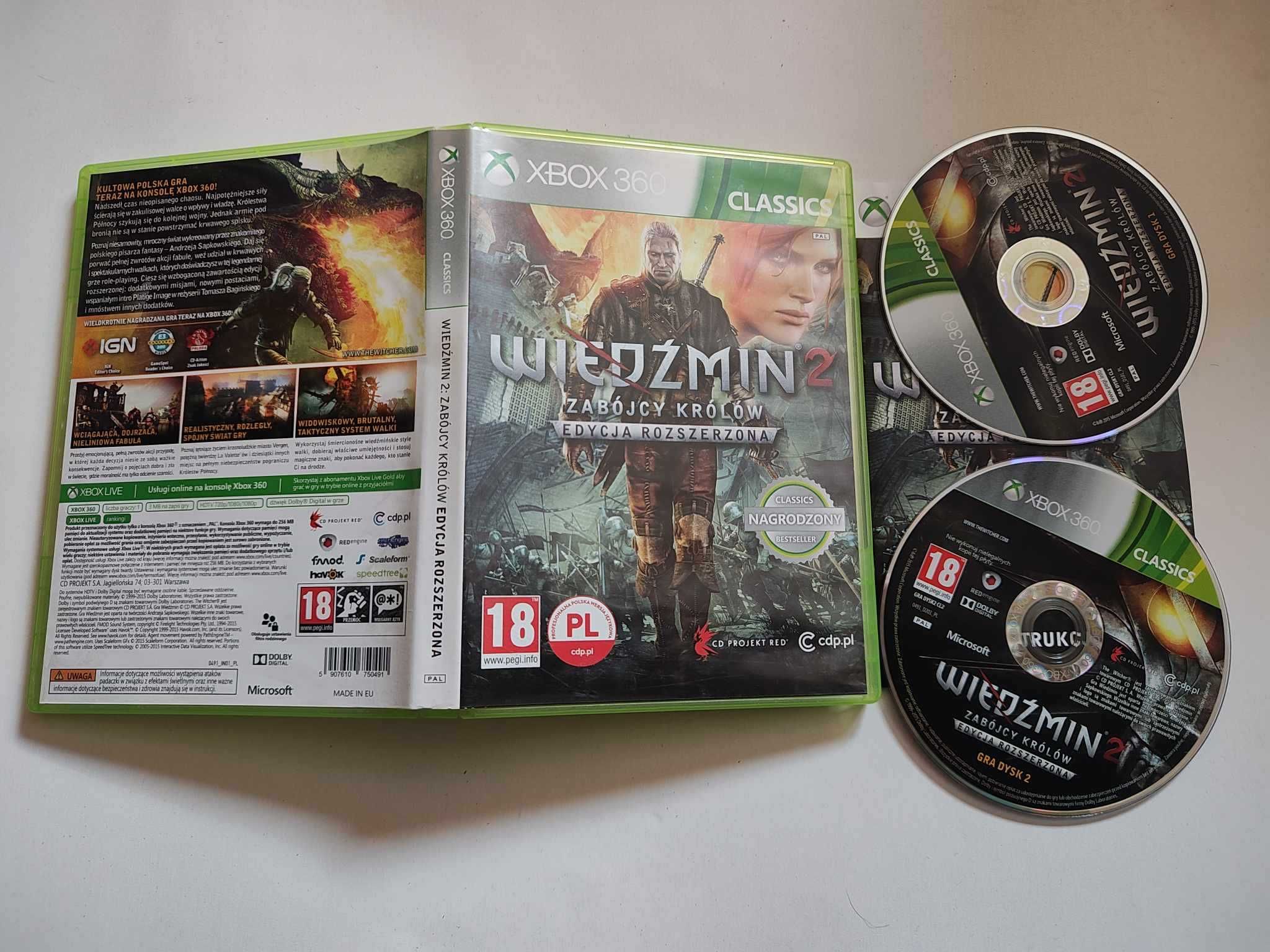 Gra Xbox 360 Wiedżmin 2 PL