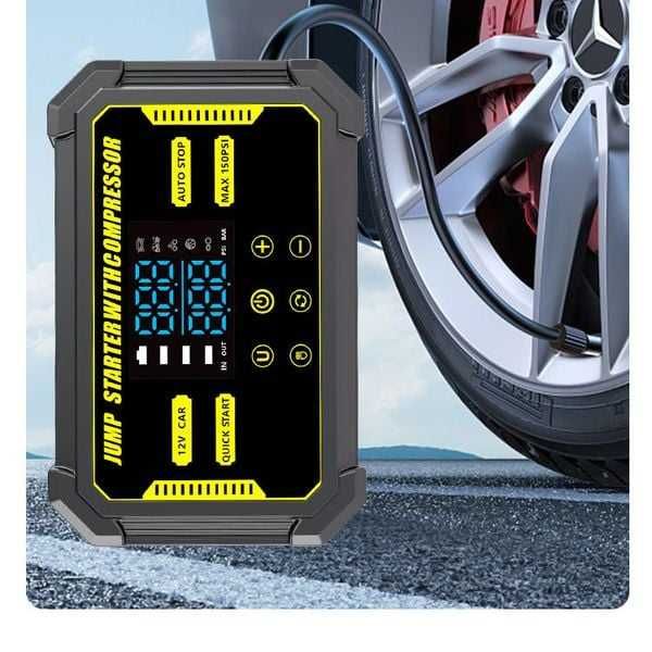 Пуско-зарядний пристрій з компресором Jump Starter A27 1500А/ 22200mWh