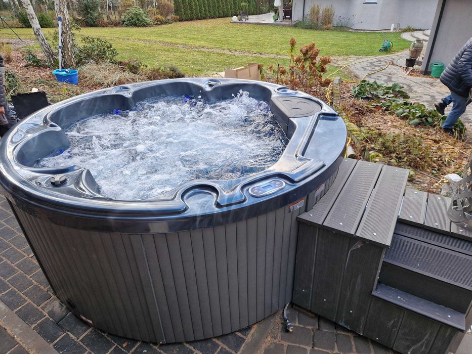 Jacuzzi ogrodowe zimowe SPA Balboa 220x210 cm Akryl Piec