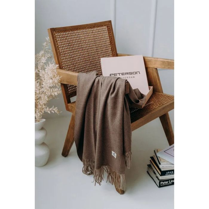 szalik jesienno-zimowy z frędzlami - peterson