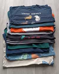 Koszulki bluzki topy chłopięce długi rękaw zestaw r. 116